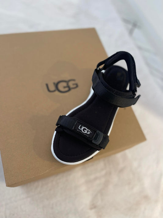 UGG ΣΑΝΔΑΛΙΑ ΜΑΥΡΟ/ΑΣΠΡΟ